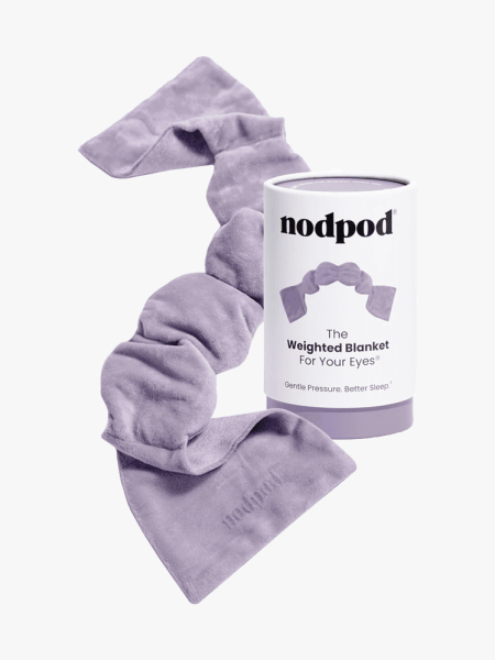 Nodpod The Weighted Blanket for Eyes in branded component on a light gray background